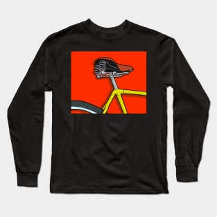 Vintage Bicycle Cartoon Style Long Sleeve T-Shirt